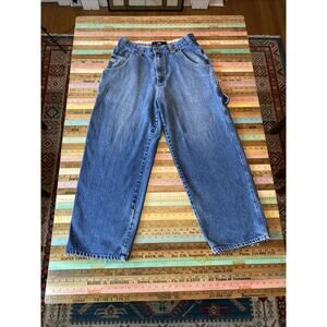 VTG Ecko Unltd Jeans Mens 34 Denim Carpenter Extra Wide Leg Baggy Streetwear Y2K